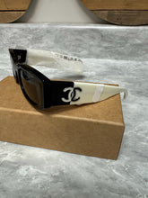 Load image into Gallery viewer, Chanel Black White Sunglasses Polarized

