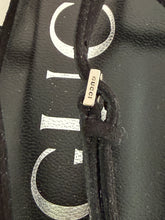 Load image into Gallery viewer, Gucci GG Mesh Suede Crystal Embellished GG Slingback

