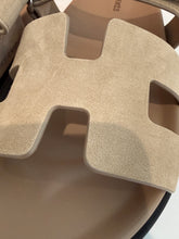 Load image into Gallery viewer, Hermes Beige Suede Chypre Dad Sandals
