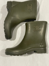 Load image into Gallery viewer, Celine Khaki Rubber Short Boots
