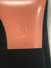 Load image into Gallery viewer, Amina Muaddi Begum Black Suede Pump
