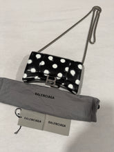 Load image into Gallery viewer, Balenciaga Hourglass Black Polkadot Wallet on Chain
