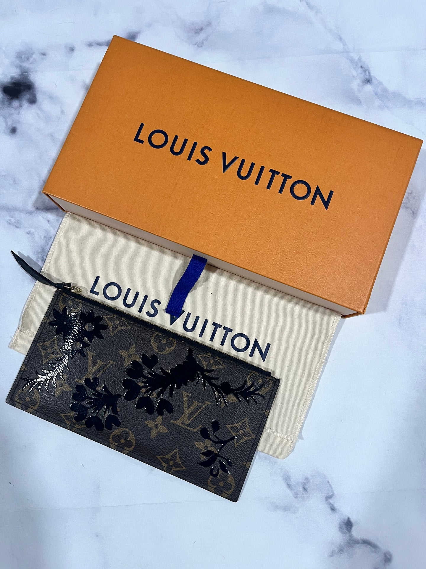 Louis Vuitton Monogram Blossom Zipper Wallet Pouch