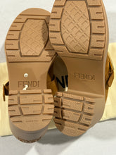 Load image into Gallery viewer, Fendi Suede Shearling Block Heel Mules
