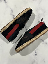 Load image into Gallery viewer, Fendi Black Mesh Espadrille Flats Loafers
