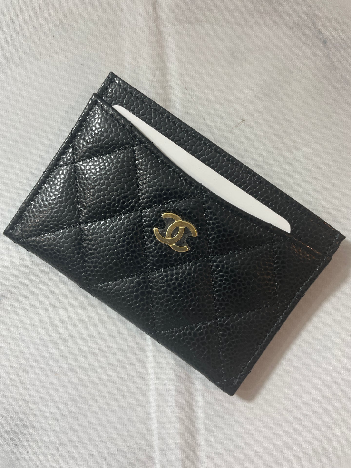 Chanel Black Caviar Card Case