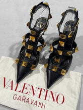 Load image into Gallery viewer, Valentino Garavani Black Roman Stud Heels
