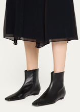 Load image into Gallery viewer, Proenza Schouler Black Trap Flat Ankle Boots 36
