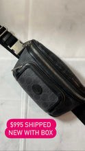 Load image into Gallery viewer, Gucci Black Interlocking Fanny Belt Bag
