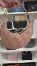 Load and play video in Gallery viewer, Valentino Garavani Rose Quilted Hobo Bag
