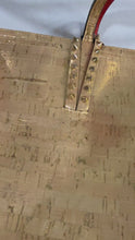 Load and play video in Gallery viewer, Christian Louboutin Large Cabata Gold Cork Tote
