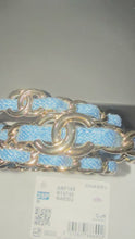 Load and play video in Gallery viewer, Chanel 25P Denim Gold Tone 3pc Bangle Set

