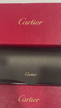 Load and play video in Gallery viewer, Cartier Tu-tone Santos Aviators Tu-tone 501 Sunglasses
