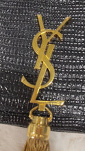 Load and play video in Gallery viewer, Saint Laurent YSL Kate Tassel Leather Embossed Clutch
