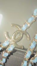 Load and play video in Gallery viewer, Chanel 25P CC Denim Chain Necklace
