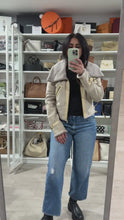 Load and play video in Gallery viewer, Brunello Cucinelli Beige Suede Shearling Jacket Size XS/S
