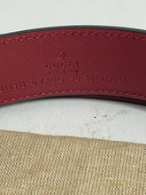 Load image into Gallery viewer, Gucci Red Leather Belt With Gold Buckle
