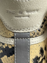 Load image into Gallery viewer, Rag &amp; Bone  Beige Black Faux Snake Suede High Top Sneakers
