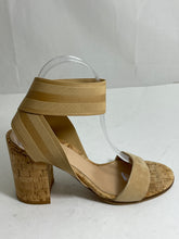Load image into Gallery viewer, Gianvito Rossi Beige Suede Cork Sandals
