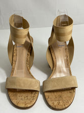 Load image into Gallery viewer, Gianvito Rossi Beige Suede Cork Sandals
