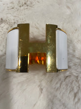 Load image into Gallery viewer, Hermes Extra Wide White Enamel Clic Clac Cuff Bangle
