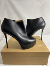 Load image into Gallery viewer, Christian Louboutin Black Leather 130 Ankle Boots
