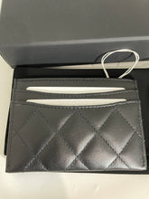 Load image into Gallery viewer, Chanel Black Lambskin Quilted Card Case
