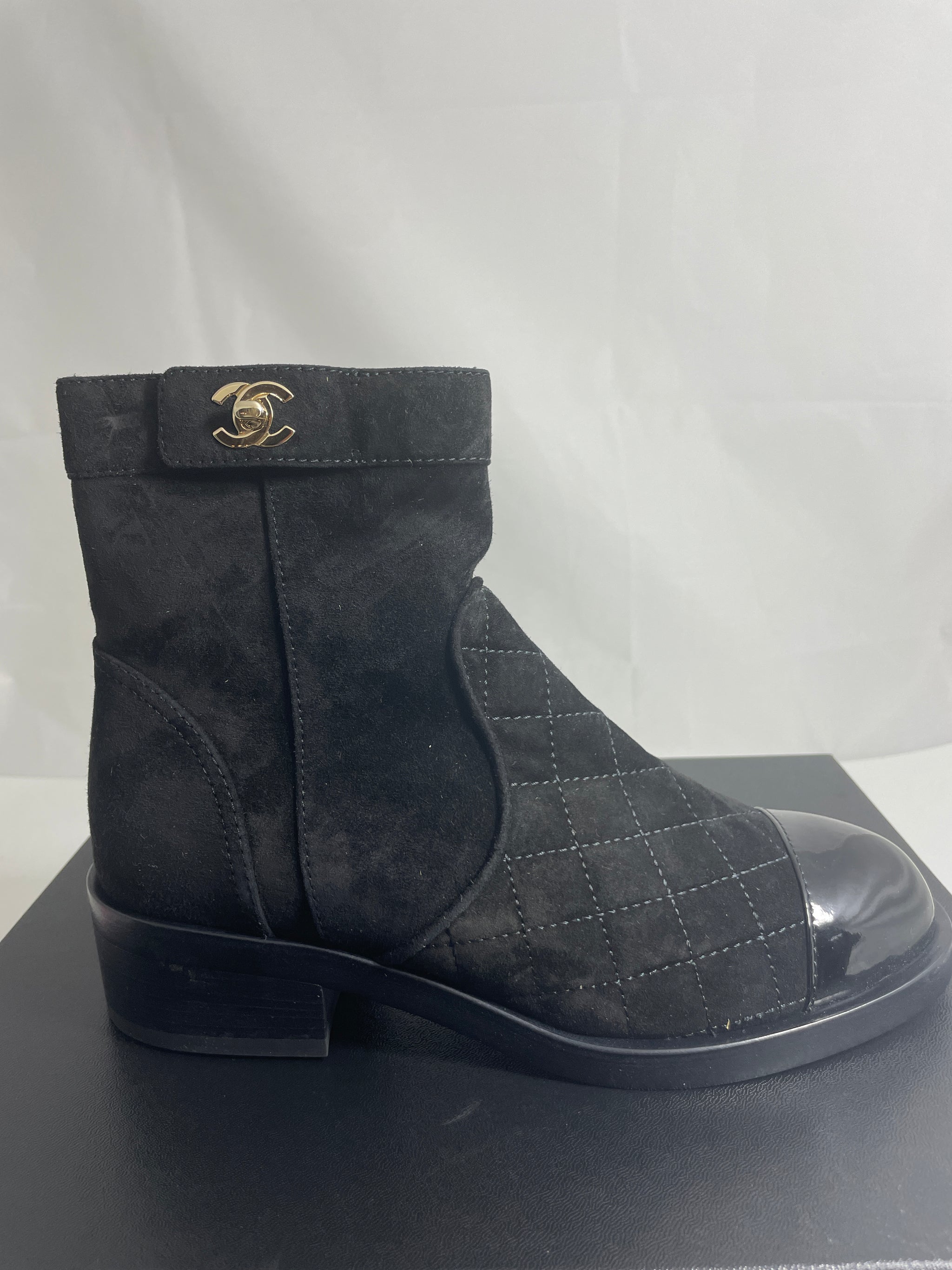 Chanel turnlock boots on sale