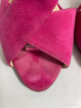 Load image into Gallery viewer, Prada Suede Hot Pink Sandals
