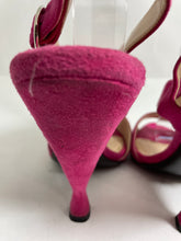 Load image into Gallery viewer, Prada Suede Hot Pink Sandals
