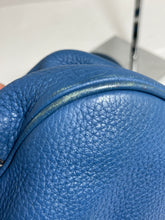 Load image into Gallery viewer, Prada Blue Leather Half Moon Shoulder Bag
