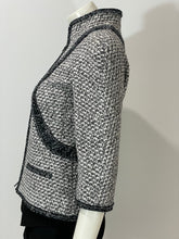 Load image into Gallery viewer, Chanel NWT 13P white/black gray blazer w/3/4 sleeves
