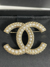 Load image into Gallery viewer, Chanel Gold Pearl Brooch

