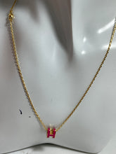 Load image into Gallery viewer, Hermes Goldtone Mini Pop H Necklace
