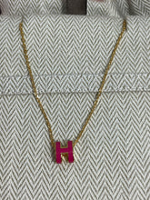 Load image into Gallery viewer, Hermes Goldtone Mini Pop H Necklace
