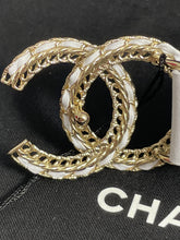 Load image into Gallery viewer, Chanel White Leather Belt With Gold White Leather Buckle
