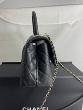Load image into Gallery viewer, Chanel 21p Black Small Coco Handle Flap Bag Crossbody Bag
