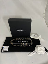 Load image into Gallery viewer, Chanel 19B Black Leather Gold Chain Belt
