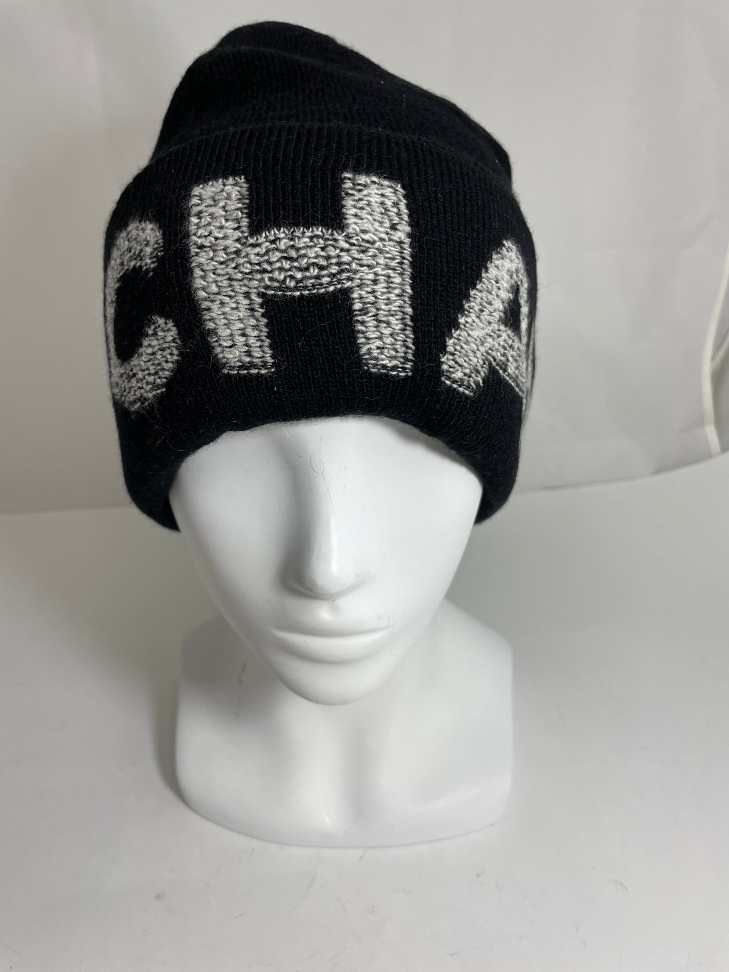 Chanel Black Wool Cashmere Hat