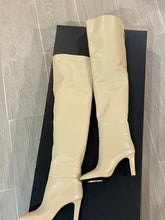Load image into Gallery viewer, Saint Laurent YSL Ivory Leather Thigh High Boots
