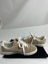 Load image into Gallery viewer, Chanel Beige Suede Trainer Sneakers
