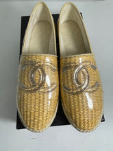 Load image into Gallery viewer, Chanel 19S Raffia PVC Espadrilles
