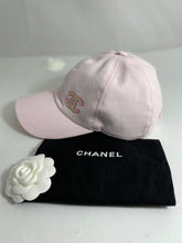 Load image into Gallery viewer, Chanel 22P Pink Cotton CC Baseball Hat
