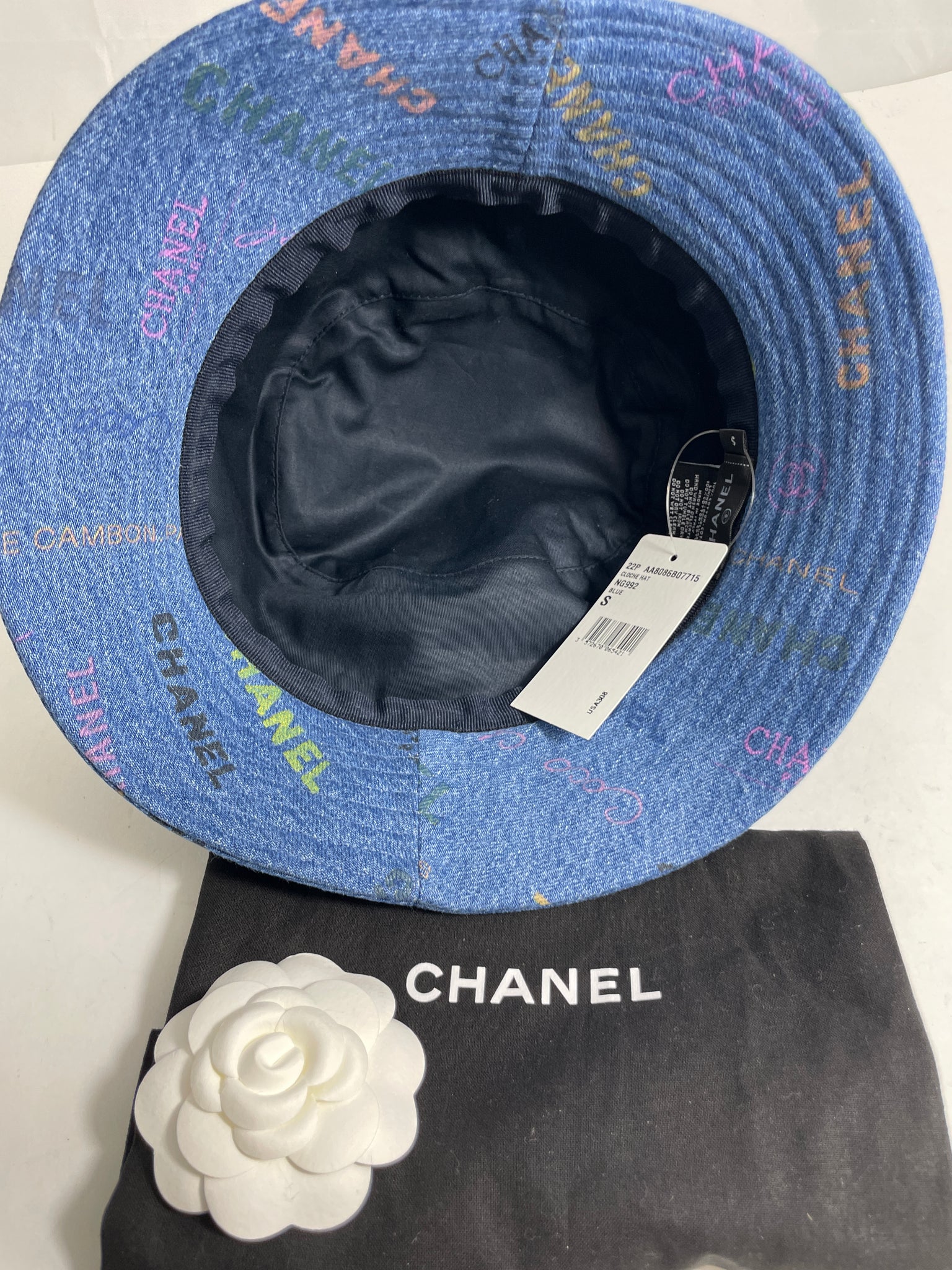 Chanel 22P Blue Denim Bucket Hat – The Millionaires Closet