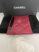 Load image into Gallery viewer, Chanel 21A Burgundy Card Case
