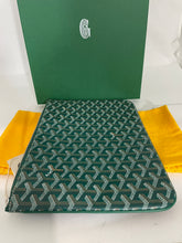 Load image into Gallery viewer, Goyard Senet Green Medium Pouch Clutch
