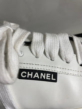 Load image into Gallery viewer, Chanel White/Black Sneakers With Black Tabs
