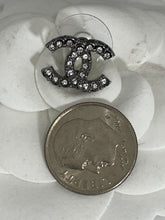Load image into Gallery viewer, Chanel Mini CC Ruthenium Silver Earrings
