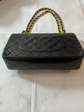 Load image into Gallery viewer, Chanel Vintage Black Lambskin Medium Double Flap Handbag
