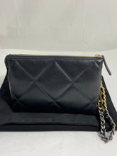 Load image into Gallery viewer, Chanel 19 Black Quilted Wristlet Clutch Bag

